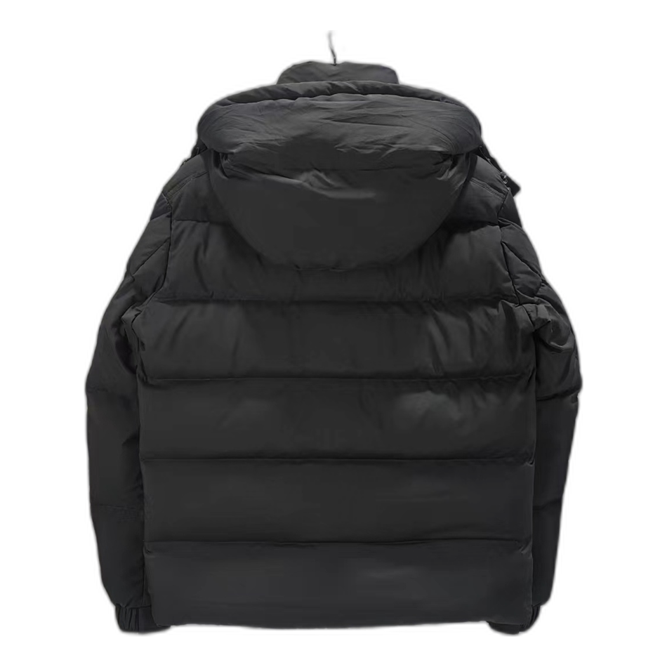 Moncler Maya Matte Hooded Down Puffer Jacket – Black