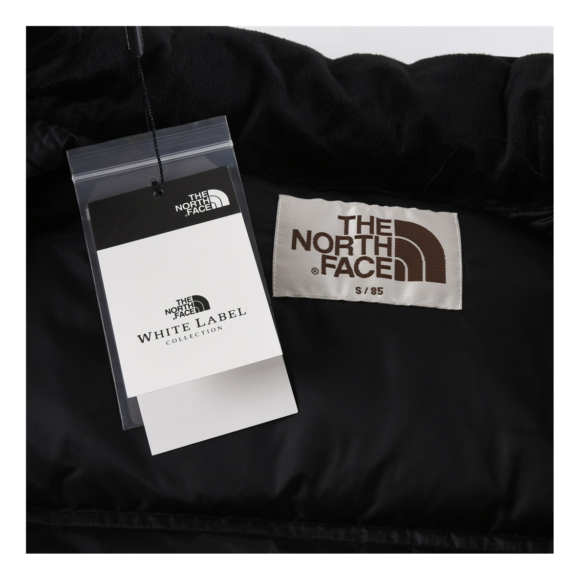 The North Face Nuptse Cropped Down Puffer Jacket – Black