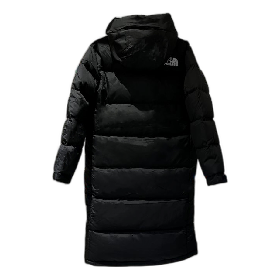 The North Face Long Hooded Down Puffer Coat – Black