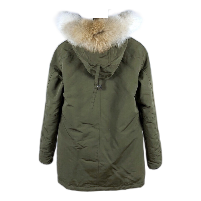 Canada Goose Chateau Down Parka with Fur Trim - Military Green