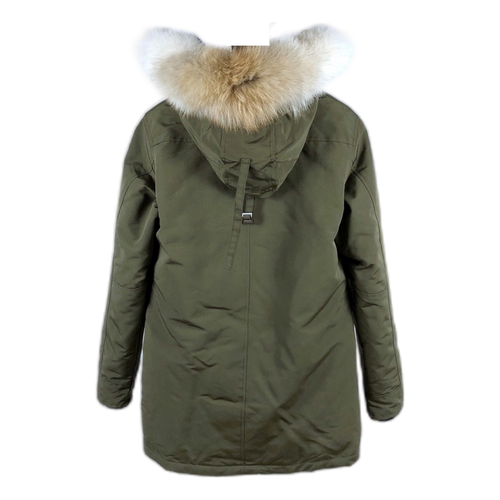Canada Goose Chateau Down Parka with Fur Trim - Military Green