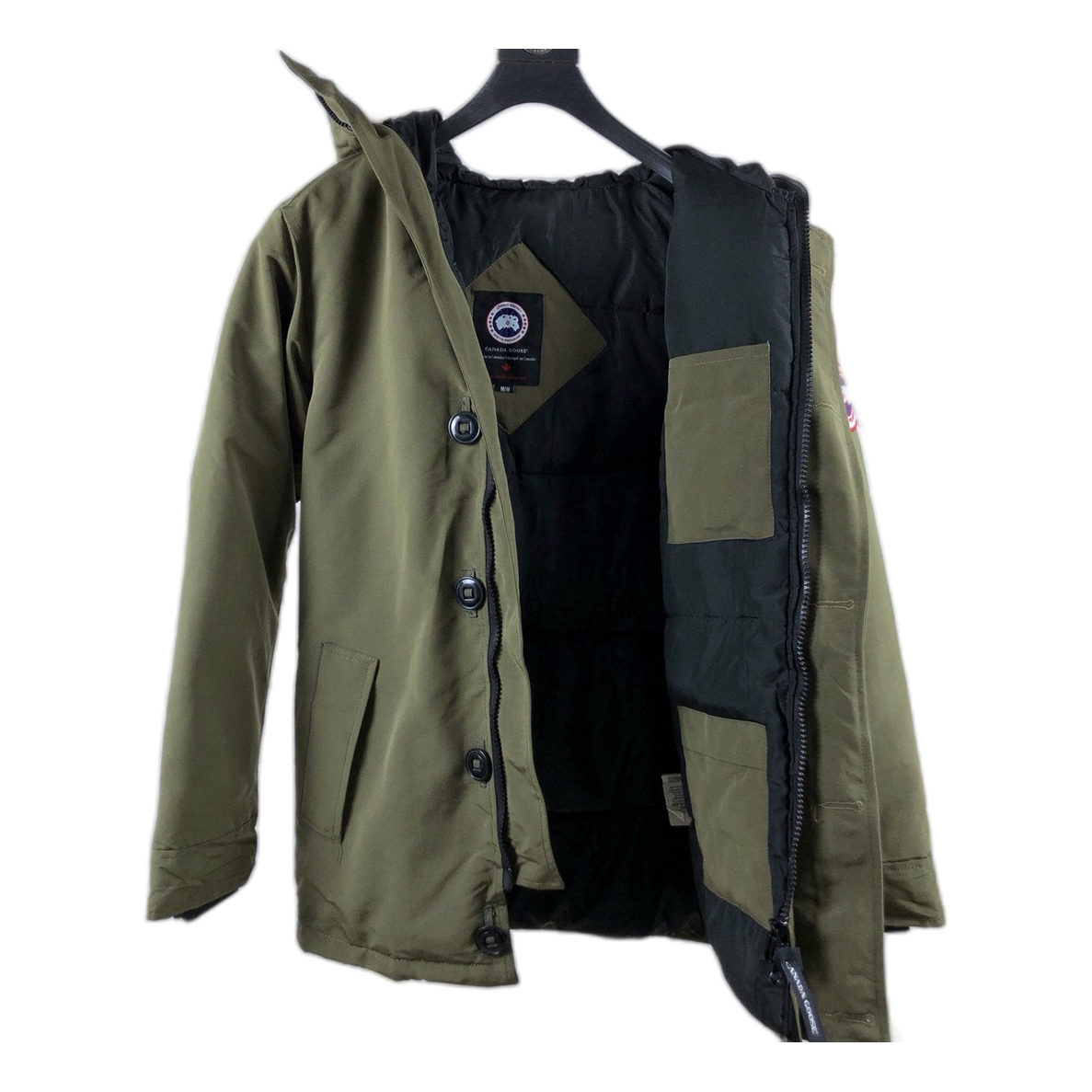 Canada Goose Chateau Down Parka with Fur Trim - Military Green