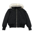 Moose Knuckles Men's Original Ballistic Shearling-Trim Down Bomber – Black