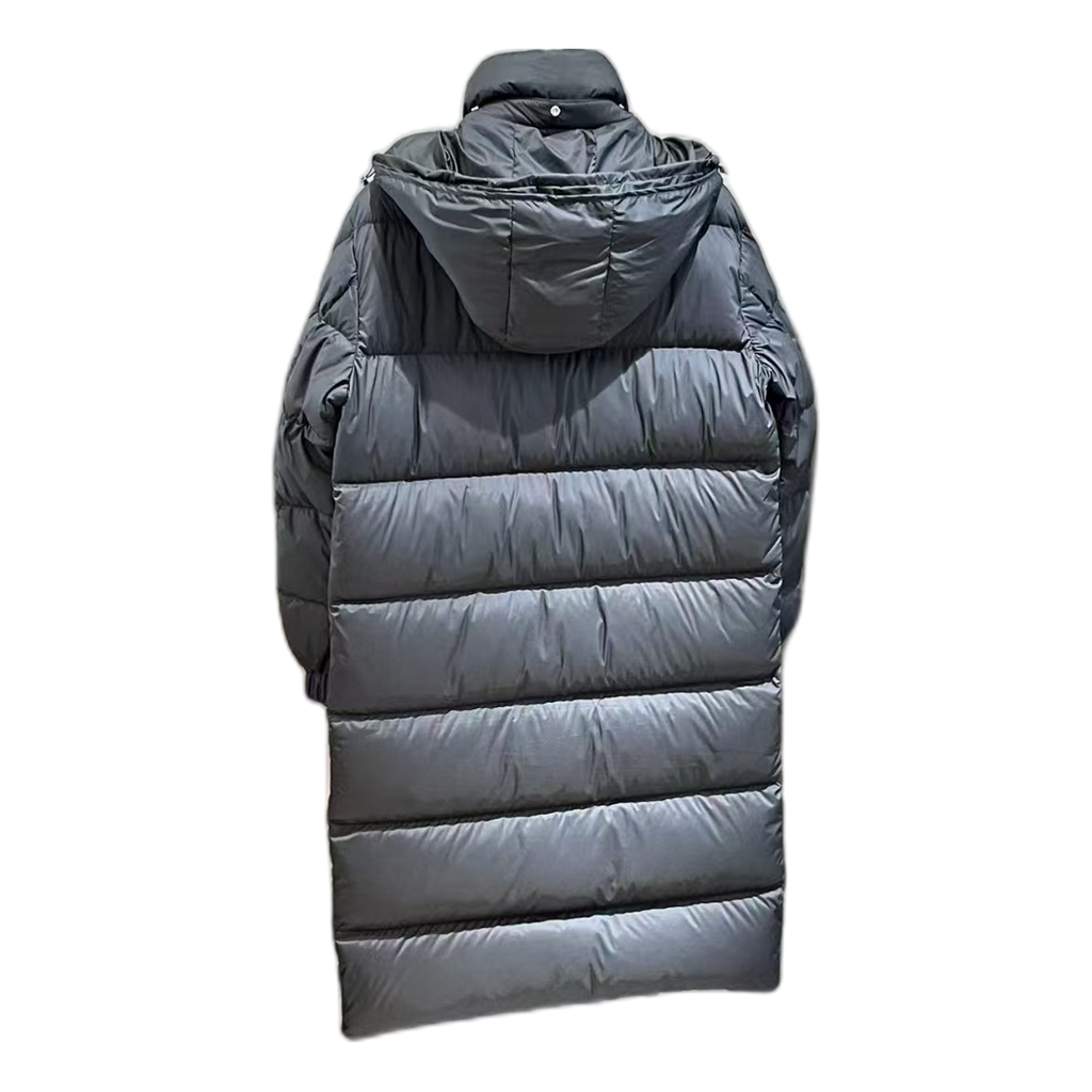 Moncler Hanoverian Hooded Long Down Puffer Coat – Black