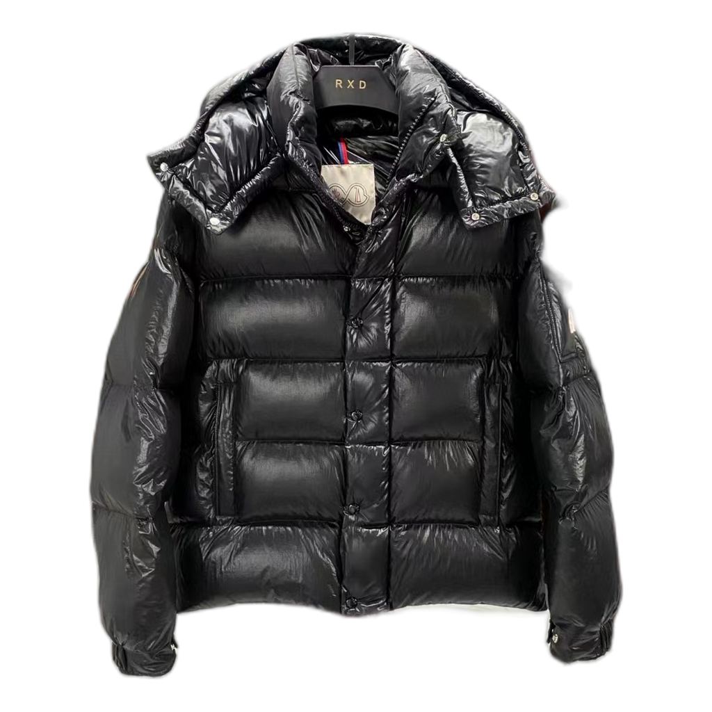 Moncler Maya 70th Anniversary Glossy Hooded Down Puffer Jacket