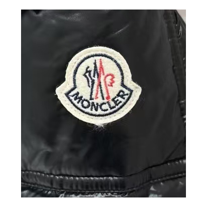 Moncler Narrow-Quilt Fur-Trim Hooded Long Down Coat – Black