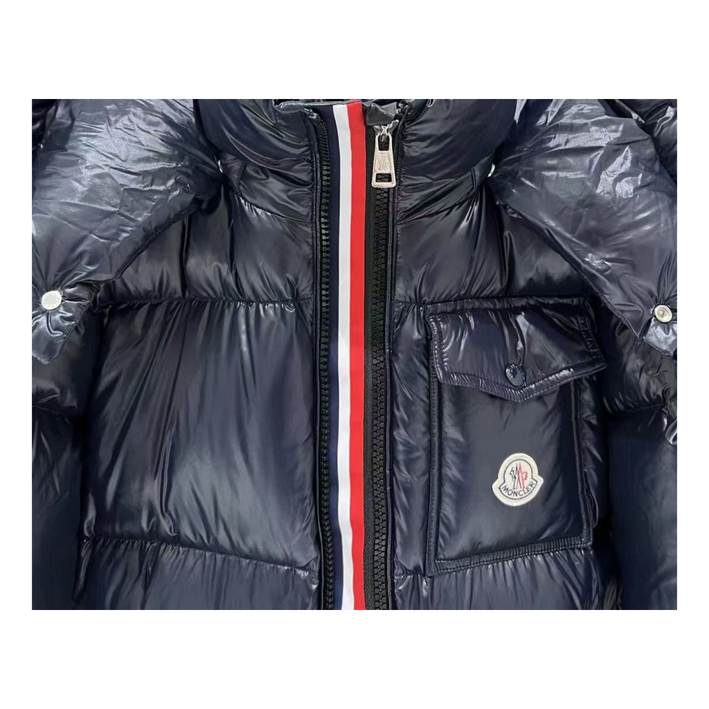 Moncler Montbeliard Hooded Down Puffer Jacket – Navy