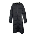 Moncler Matte Hooded Long Down Puffer Coat – Black