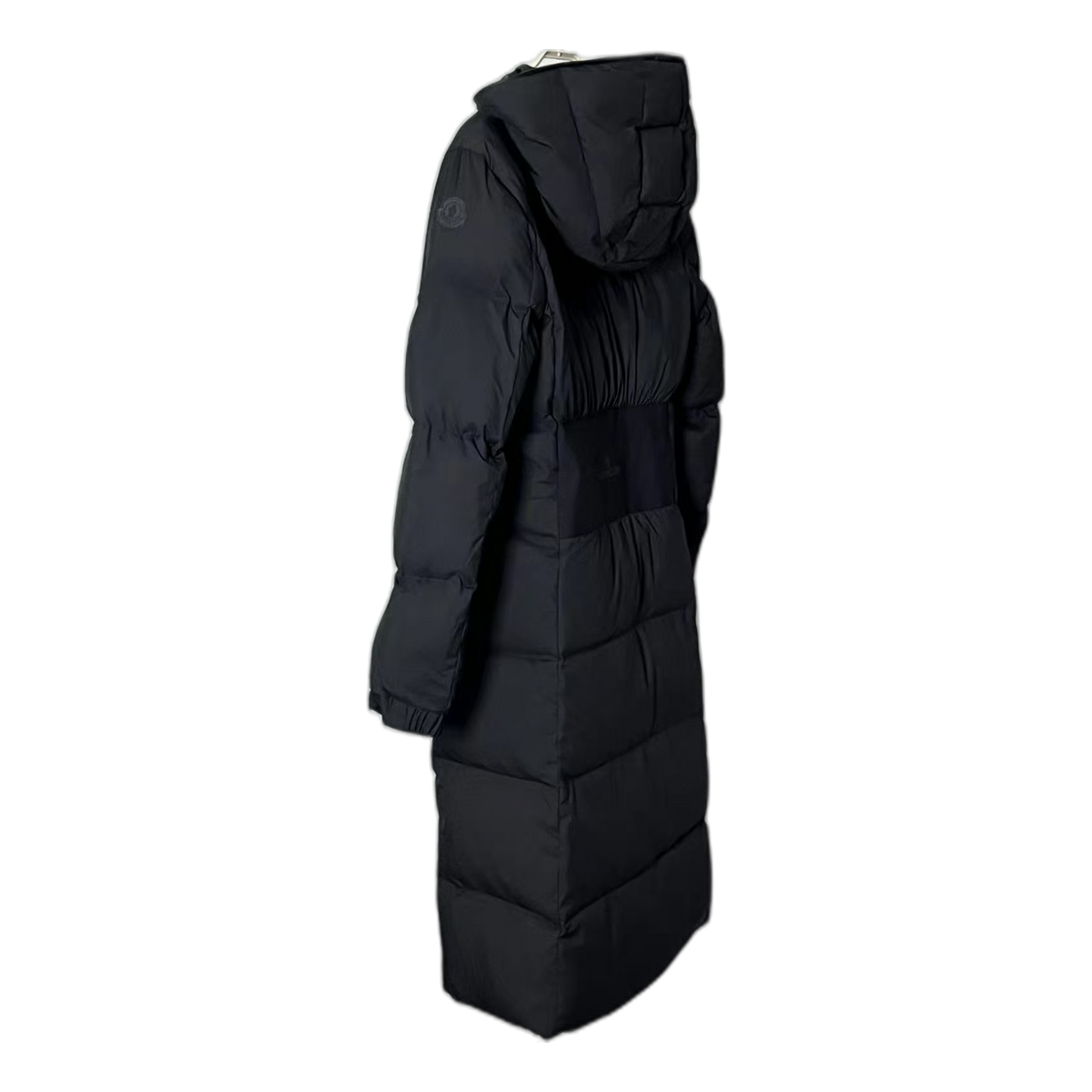 Moncler Matte Hooded Long Down Puffer Coat – Black