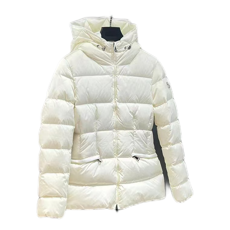 Moncler Drawstring-Hood Fitted Puffer Jacket