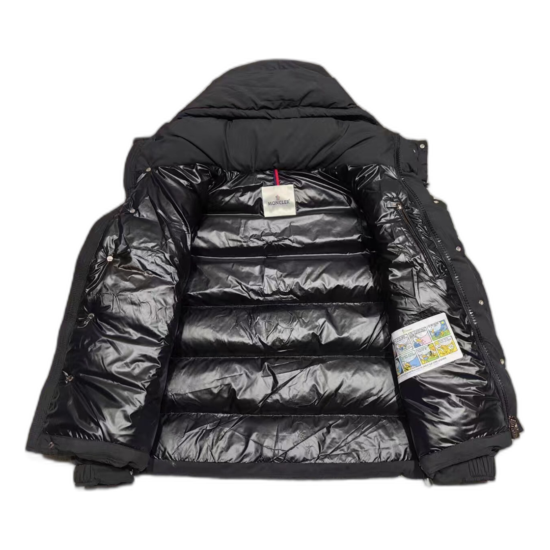 Moncler Maya Matte Hooded Down Puffer Jacket – Black