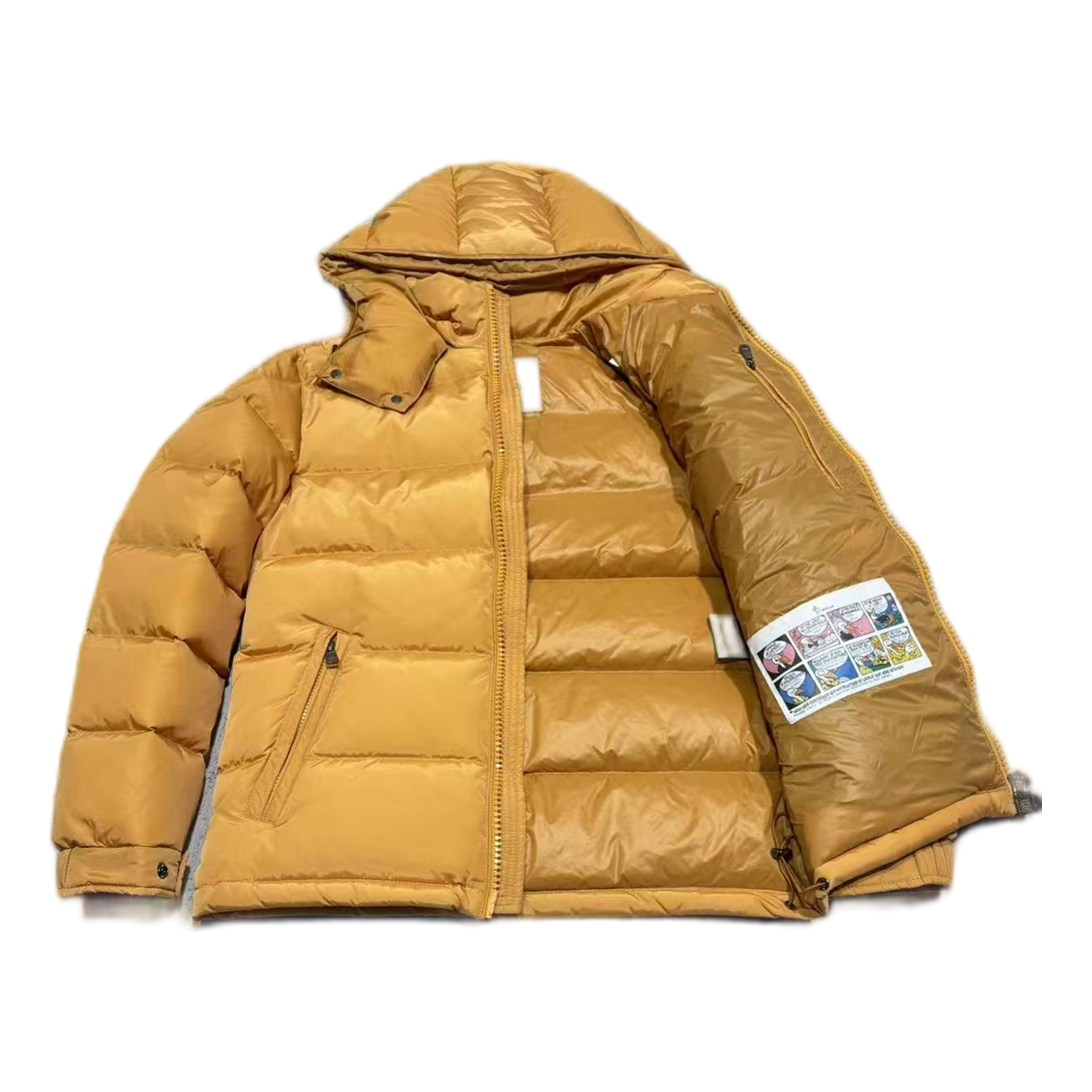 Moncler Maya Hooded Down Puffer Jacket – Yellow
