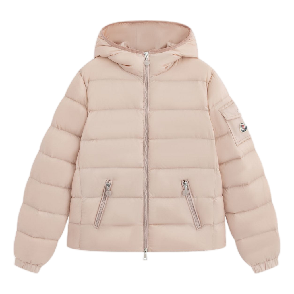Moncler Gles Fitted Hooded Puffer Jacket