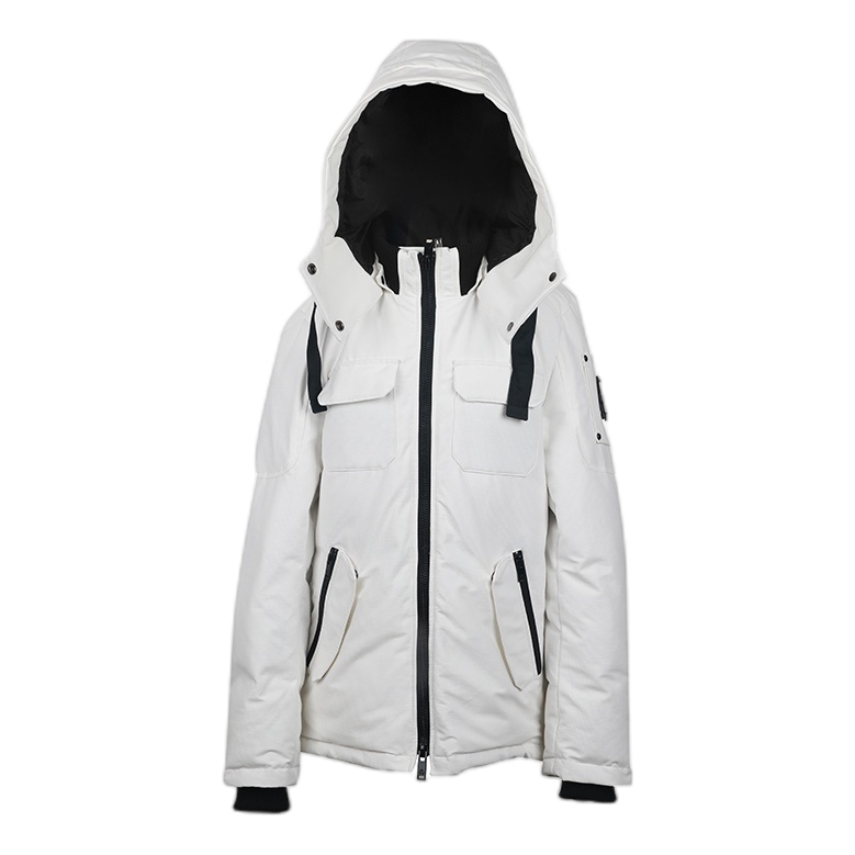Moose Knuckles Contrast-Pocket Hooded Winter Parka