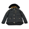 Moose Knuckles Gold 3Q Fur-Trim Hooded Down Jacket – Black