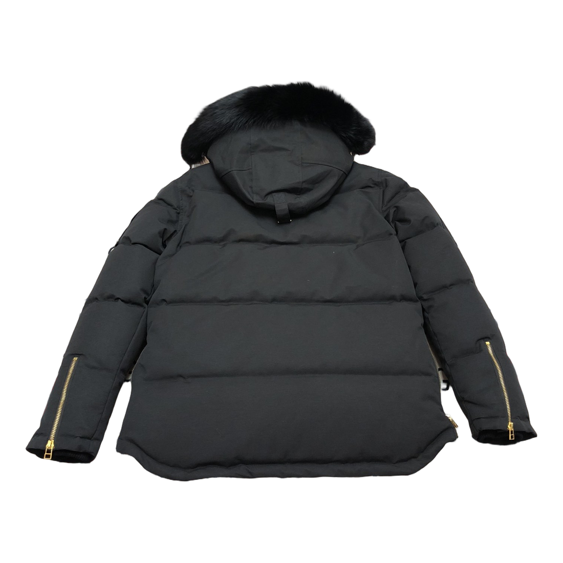 Moose Knuckles Gold 3Q Fur-Trim Hooded Down Jacket – Black