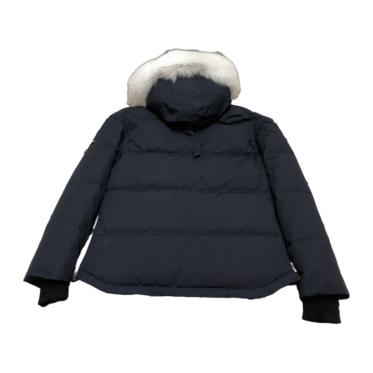 Moose Knuckles Women's Original 3Q Shearling-Trim Down Jacket – Navy