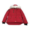 Moose Knuckles Women's Original 3Q Shearling-Trim Down Jacket – Navy