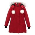 Moose Knuckles Stirling Down Parka with White Fur-Trim Hood