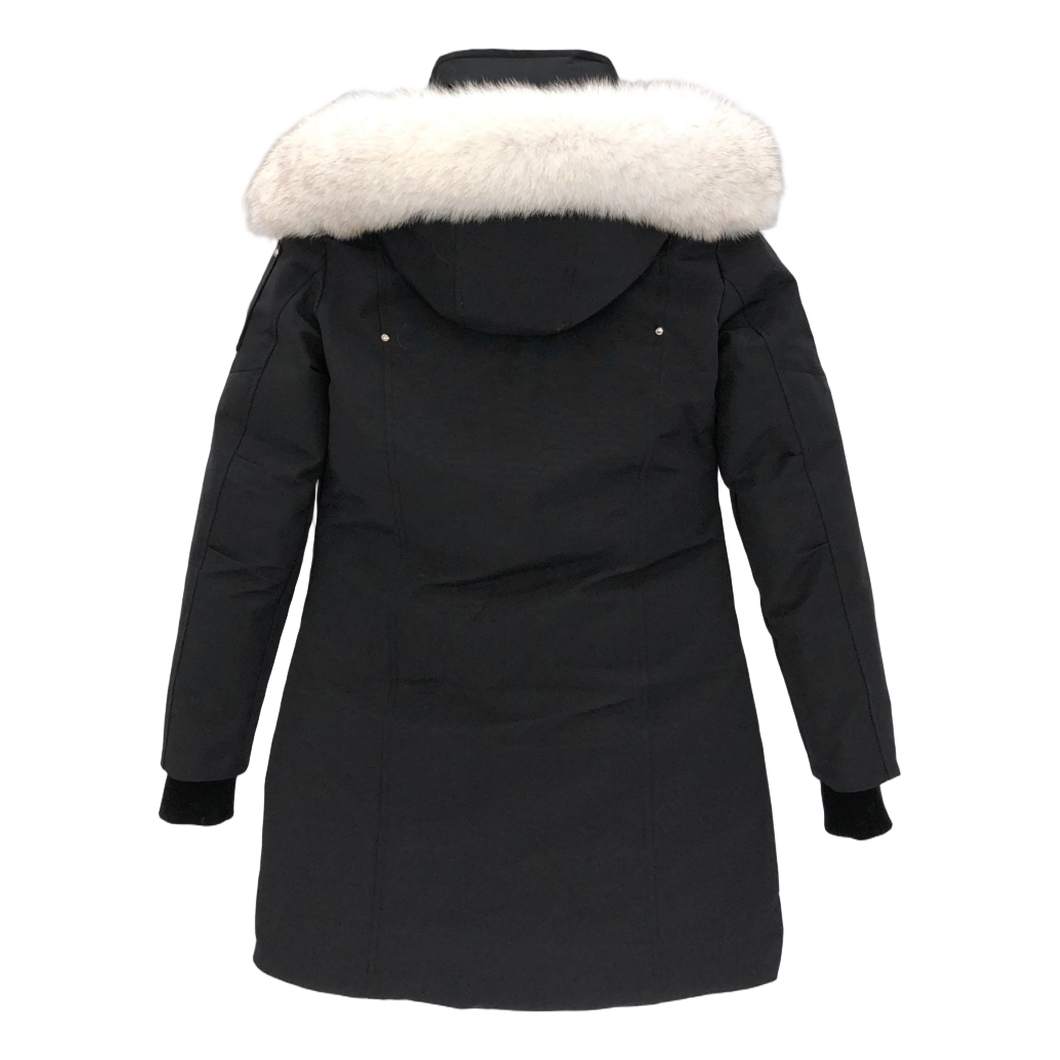 Moose Knuckles Stirling Down Parka with White Fur-Trim Hood