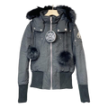 Moose Knuckles Debbie Fur-Trim Collar Down Bomber Jacket