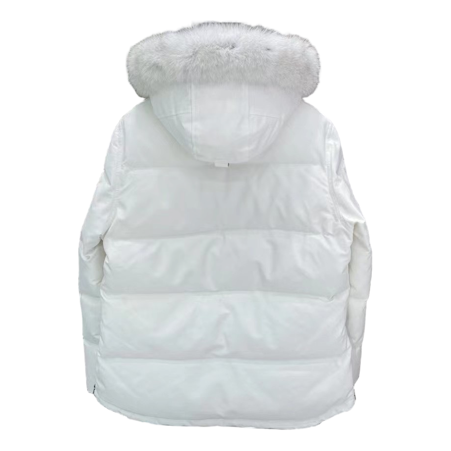 Moose Knuckles Chest-Zip Fur-Trim Hooded Puffer Jacket