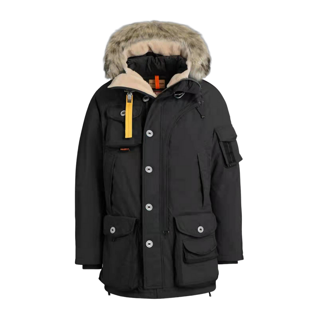 Parajumpers Gobi Fur-Trim Hooded Down Bomber Jacket
