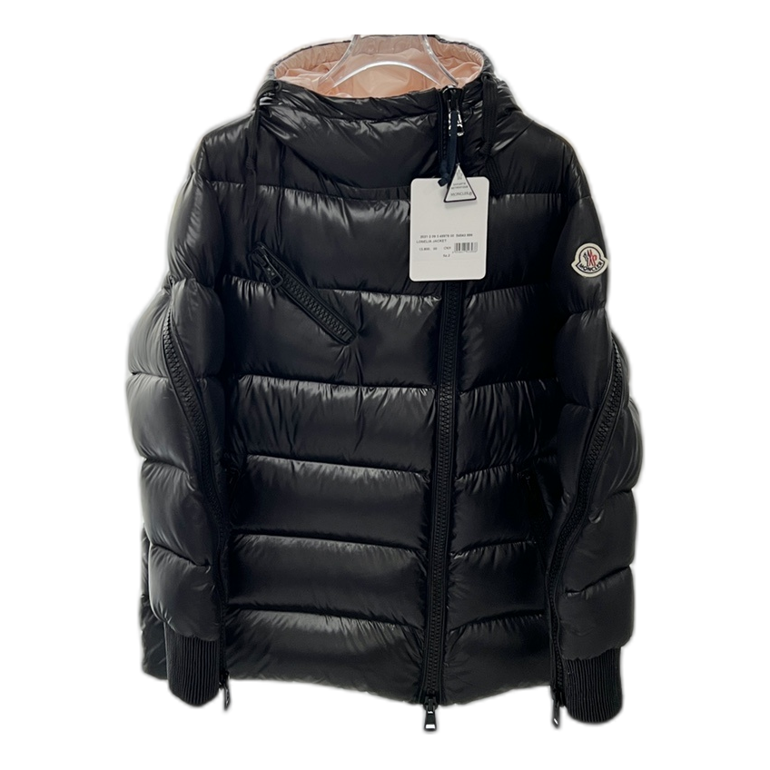 Moncler Liriope Asymmetric-Zip Hooded Down Puffer Jacket
