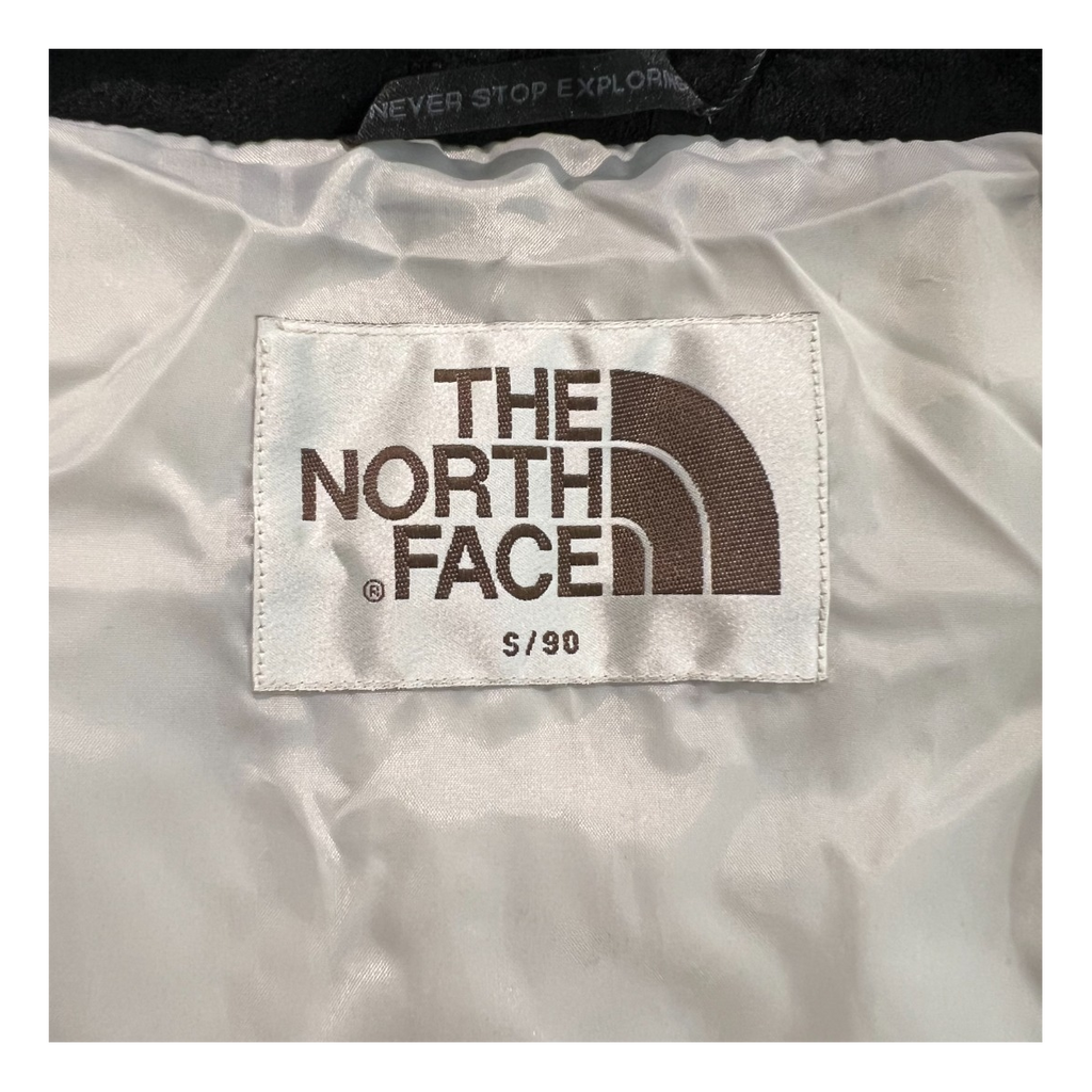 The North Face Color-Block Long Hooded Down Puffer Coat – Grey