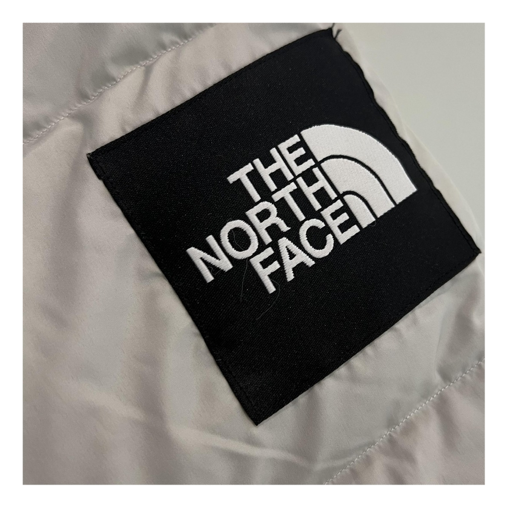 The North Face Color-Block Long Hooded Down Puffer Coat – Grey