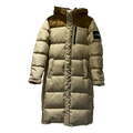 The North Face Color-Block Long Hooded Down Puffer Coat – Tan