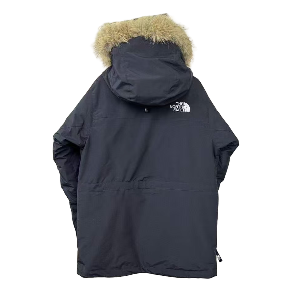 The North Face Four-Pocket Faux Fur-Trim Down Parka – Graphite