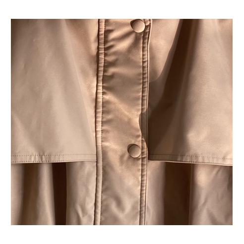 Prada Belted Faux Fur-Trim Hooded Coat – Blush Beige