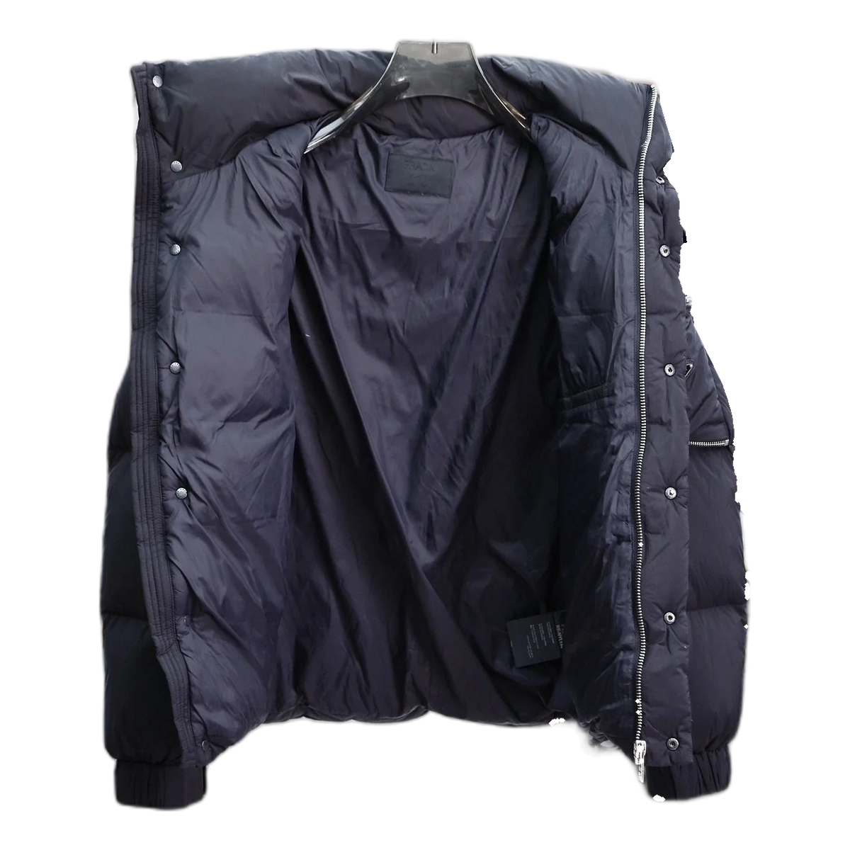 Prada Sleeve-Pouch Hooded Puffer Jacket